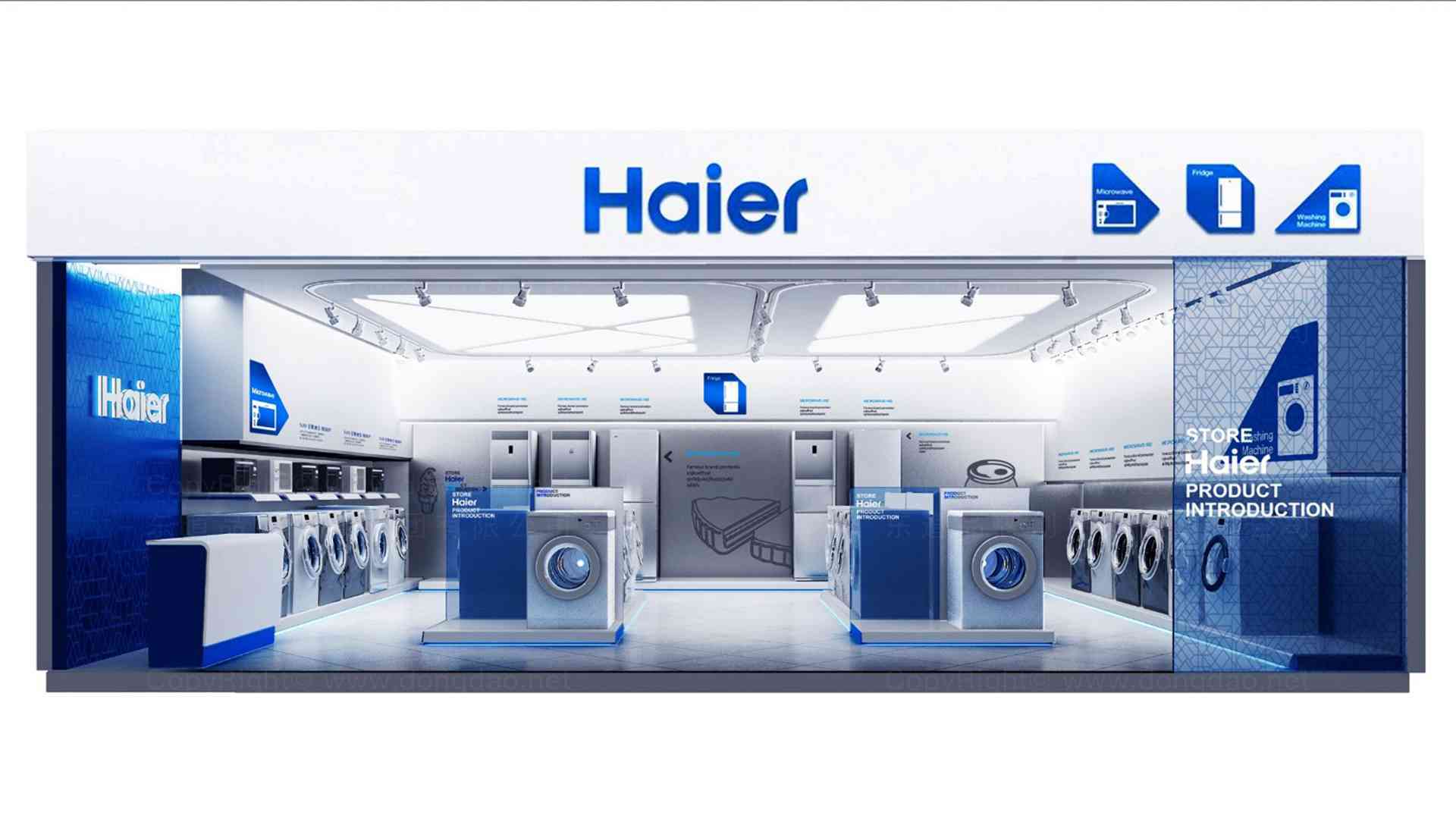 海尔Haier专卖店设计图片素材