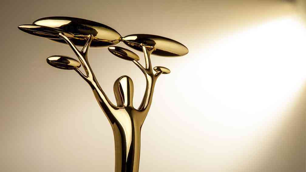 海尔Haier三金奖奖杯设计图片素材