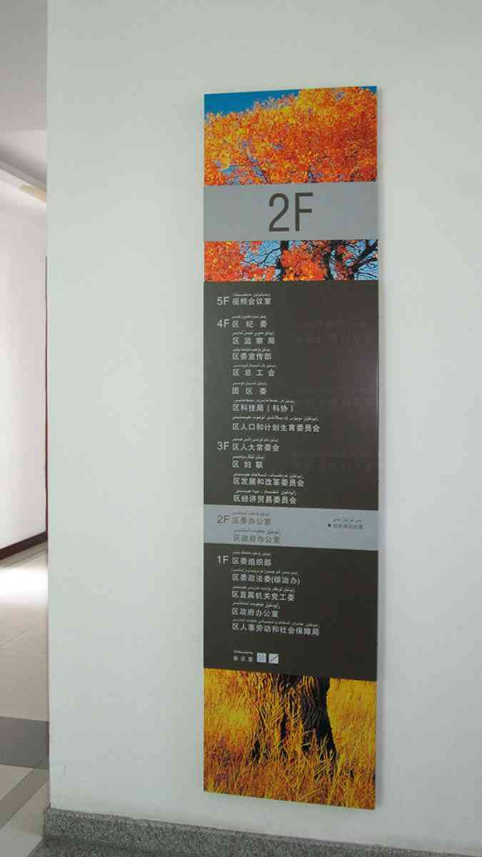 克拉玛依区城市办公楼导示设计图片素材